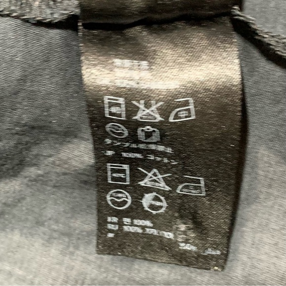 EUC H&M Women’s Lightweight Black Button Down Full Length Cotton Longsleeves Top - Picture 8 of 15